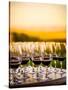 USA, Washington, Walla Walla. An outdoor tasting at winery in Walla Walla wine country.-Richard Duval-Stretched Canvas