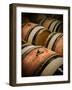 USA, Washington, Walla Walla. Barrel room in Walla Walla winery.-Richard Duval-Framed Photographic Print