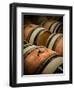 USA, Washington, Walla Walla. Barrel room in Walla Walla winery.-Richard Duval-Framed Photographic Print