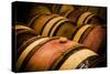 USA, Washington, Walla Walla. Barrel room in Walla Walla winery.-Richard Duval-Stretched Canvas