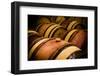 USA, Washington, Walla Walla. Barrel room in Walla Walla winery.-Richard Duval-Framed Photographic Print