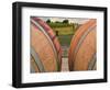 USA, Washington, Walla Walla. Barrels in Walla Walla wine country.-Richard Duval-Framed Photographic Print