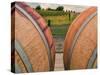 USA, Washington, Walla Walla. Barrels in Walla Walla wine country.-Richard Duval-Stretched Canvas