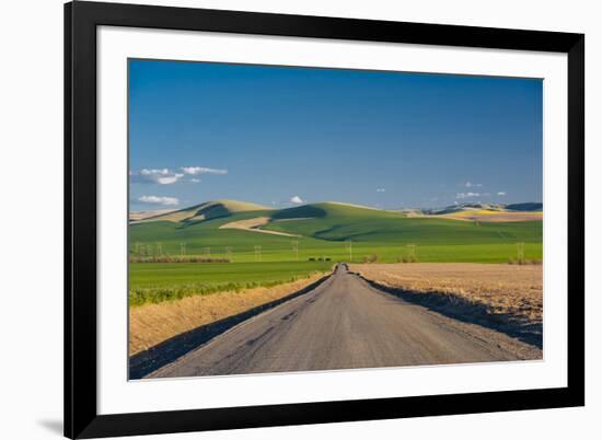 USA, Washington, Walla Walla. Road to Blue Mountains in Wine Country-Richard Duval-Framed Photographic Print