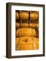 USA, Washington, Yakima Valley. Wine matures in the barrel room of an Eastern Washington winery.-Richard Duval-Framed Photographic Print