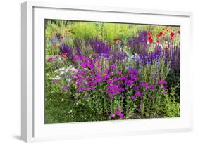 USA, Wayne, Pennsylvania. Summer Flowers in Chanticleer Garden-Jay O'brien-Framed Photographic Print