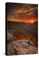 USA, West Virginia, Blackwater Falls State Park. Sunset on mountain landscape.-Jaynes Gallery-Stretched Canvas