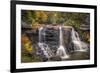 USA, West Virginia, Blackwater Falls State Park. Waterfall and forest scenic.-Jaynes Gallery-Framed Photographic Print