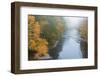 USA, West Virginia, Davis. Foggy stream in Blackwater State Park.-Jaynes Gallery-Framed Photographic Print