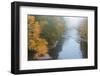 USA, West Virginia, Davis. Foggy stream in Blackwater State Park.-Jaynes Gallery-Framed Photographic Print