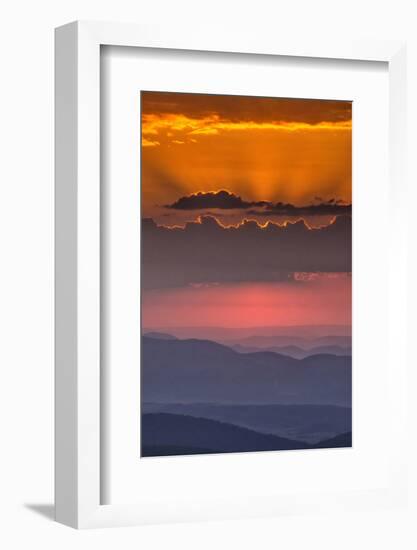 USA, West Virginia, Davis. Sunrise on Dolly Sods Wilderness Area.-Jay O'brien-Framed Photographic Print