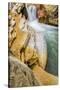 USA, West Virginia, Thomas. Close-up of Douglas Falls.-Jay O'brien-Stretched Canvas