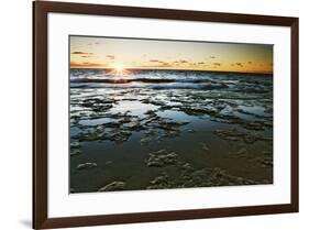 USA, Wisconsin. Sunrise on Lake Michigan shore.-Jaynes Gallery-Framed Photographic Print