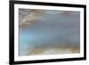 USA, Wyoming. Abstract lines and turquoise opalescence in thermal area in Porcelain Basin at Norris-Judith-Framed Photographic Print