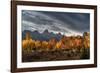 USA, Wyoming. Autumn evening near Black Tail Butte, Grand Teton National Park.-Judith Zimmerman-Framed Photographic Print