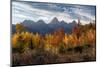 USA, Wyoming. Autumn evening near Black Tail Butte, Grand Teton National Park.-Judith Zimmerman-Mounted Photographic Print