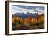 USA, Wyoming. Autumn evening near Black Tail Butte, Grand Teton National Park.-Judith Zimmerman-Framed Photographic Print