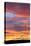 USA, Wyoming, Colorful Sunset with Rays of Sunshine-Elizabeth Boehm-Stretched Canvas