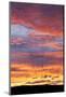 USA, Wyoming, Colorful Sunset with Rays of Sunshine-Elizabeth Boehm-Mounted Photographic Print