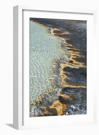 USA, Wyoming. Doublet Pool run-off detail, Yellowstone National Park.-Judith Zimmerman-Framed Photographic Print