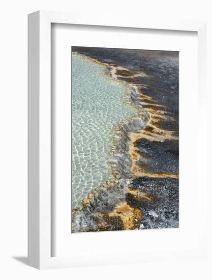 USA, Wyoming. Doublet Pool run-off detail, Yellowstone National Park.-Judith Zimmerman-Framed Photographic Print