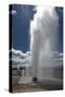 USA, Wyoming. Erupting Beehive Geyser, Upper Geyser Basin, Yellowstone National Park.-Judith Zimmerman-Stretched Canvas