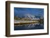 USA, Wyoming. Fall snow and reflection of Teton mountains, Grand Teton National Park-Howie Garber-Framed Photographic Print