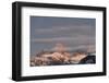 USA, Wyoming. Grand Teton and clouds from west side of Tetons-Howie Garber-Framed Photographic Print