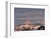 USA, Wyoming. Grand Teton and clouds from west side of Tetons-Howie Garber-Framed Photographic Print