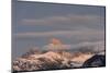 USA, Wyoming. Grand Teton and clouds from west side of Tetons-Howie Garber-Mounted Photographic Print