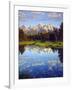 USA, Wyoming, Grand Teton Grand Tetons Reflect in Snake River-Jaynes Gallery-Framed Photographic Print