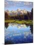 USA, Wyoming, Grand Teton Grand Tetons Reflect in Snake River-Jaynes Gallery-Mounted Photographic Print