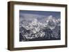 USA, Wyoming, Grand Teton National Park. Clouds over mountains after spring snowstorm.-Jaynes Gallery-Framed Photographic Print