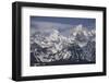 USA, Wyoming, Grand Teton National Park. Clouds over mountains after spring snowstorm.-Jaynes Gallery-Framed Photographic Print