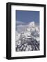USA, Wyoming, Grand Teton National Park. Clouds over mountains during spring snowstorm.-Jaynes Gallery-Framed Photographic Print