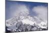 USA, Wyoming, Grand Teton National Park. Clouds over mountains during spring snowstorm.-Jaynes Gallery-Mounted Photographic Print