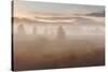 USA, Wyoming, Grand Teton National Park. Foggy sunrise on landscape.-Jaynes Gallery-Stretched Canvas