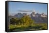 USA, Wyoming, Grand Teton National Park, Grand Tetons in the springtime.-Elizabeth Boehm-Framed Stretched Canvas