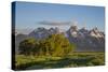 USA, Wyoming, Grand Teton National Park, Grand Tetons in the springtime.-Elizabeth Boehm-Stretched Canvas