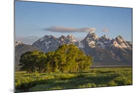 USA, Wyoming, Grand Teton National Park, Grand Tetons in the springtime.-Elizabeth Boehm-Mounted Photographic Print