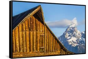 USA, Wyoming, Grand Teton National Park, Jackson, Barn roof in early morning-Elizabeth Boehm-Framed Stretched Canvas