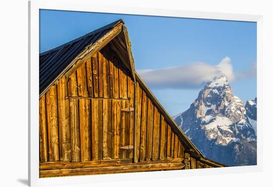 USA, Wyoming, Grand Teton National Park, Jackson, Barn roof in early morning-Elizabeth Boehm-Framed Photographic Print