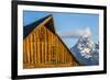 USA, Wyoming, Grand Teton National Park, Jackson, Barn roof in early morning-Elizabeth Boehm-Framed Premium Photographic Print