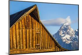 USA, Wyoming, Grand Teton National Park, Jackson, Barn roof in early morning-Elizabeth Boehm-Mounted Photographic Print