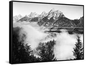 USA, Wyoming, Grand Teton National Park. Mountain Sunrise-Dennis Flaherty-Framed Stretched Canvas