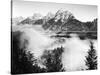 USA, Wyoming, Grand Teton National Park. Mountain Sunrise-Dennis Flaherty-Stretched Canvas