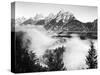 USA, Wyoming, Grand Teton National Park. Mountain Sunrise-Dennis Flaherty-Stretched Canvas