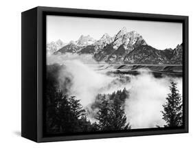 USA, Wyoming, Grand Teton National Park. Mountain Sunrise-Dennis Flaherty-Framed Stretched Canvas