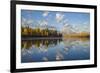 USA, Wyoming, Grand Teton National Park, Mt. Moran along the Snake River in autumn.-Elizabeth Boehm-Framed Premium Photographic Print