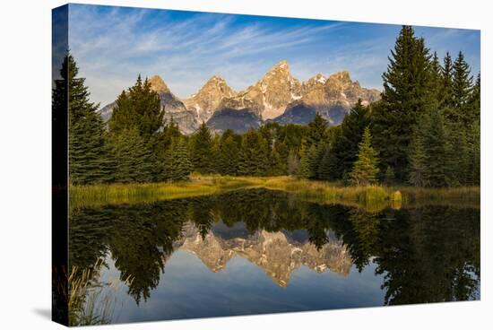 USA, Wyoming, Grand Teton National Park, reflections-George Theodore-Stretched Canvas